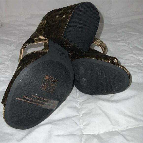 Cabi Interlock Chunky Block Heels Green Shoes size 7 - Picture 9 of 10